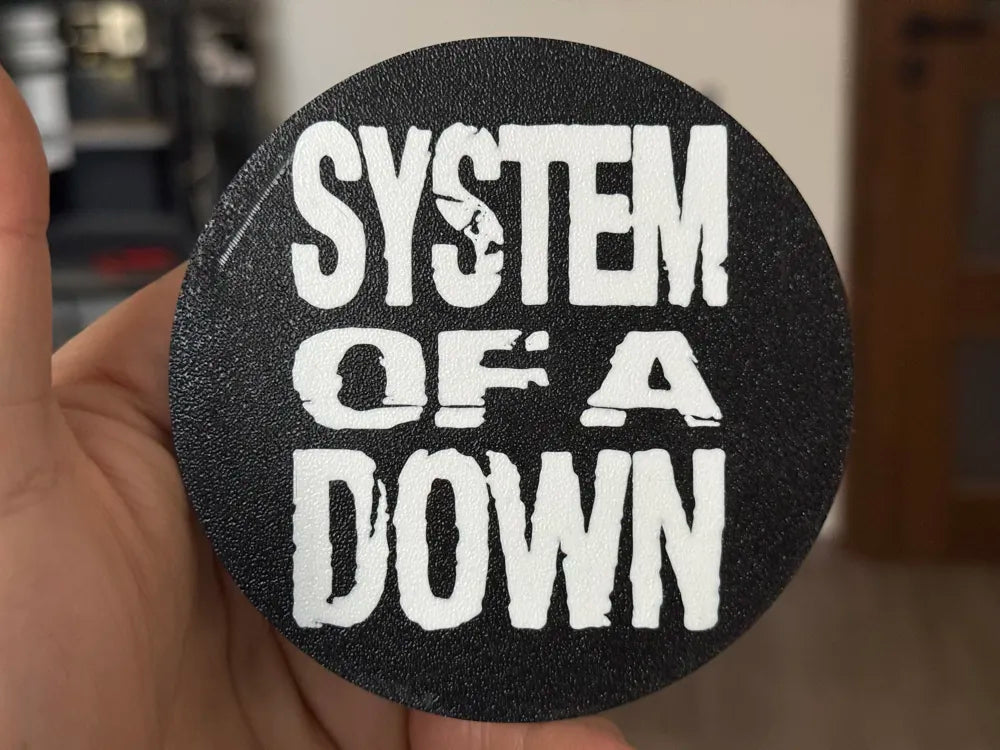 3D Printed Drinks Coaster- System Of A Down