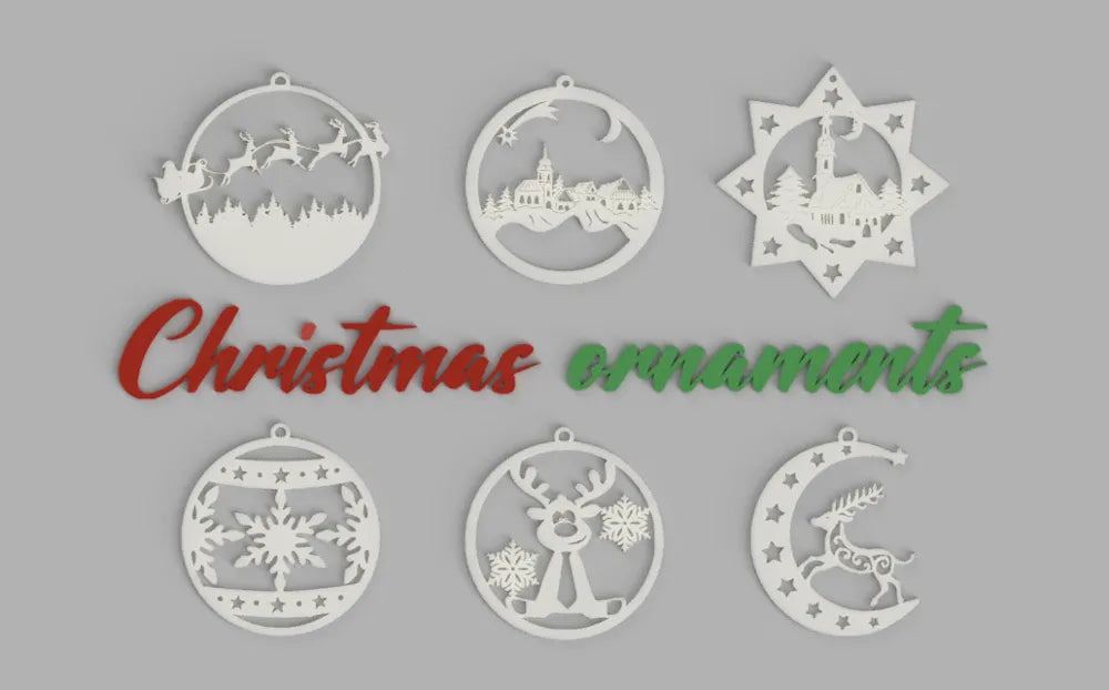 3D Printed Christmas Ornaments