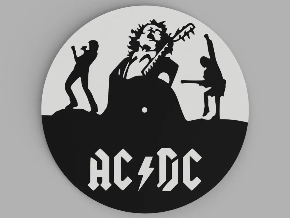 3D Printed Drinks Coaster- AC/DC