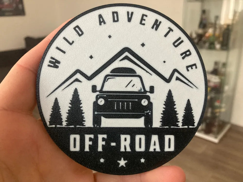 3D Printed Drinks Coaster- OFF ROAD
