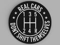 3D Printed Drinks Coaster- Real Cars Don't Shift