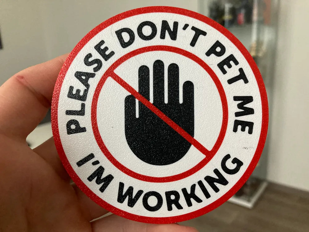 3D Printed Drinks Coaster- Please Don't Pet