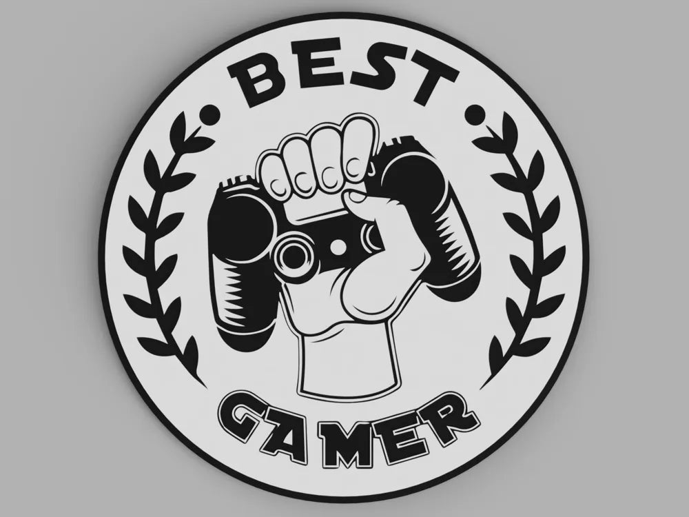 3D Printed Coaster- Best Gamer