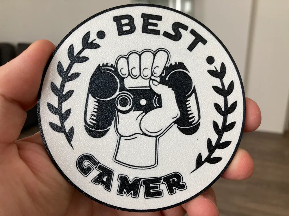 3D Printed Coaster- Best Gamer