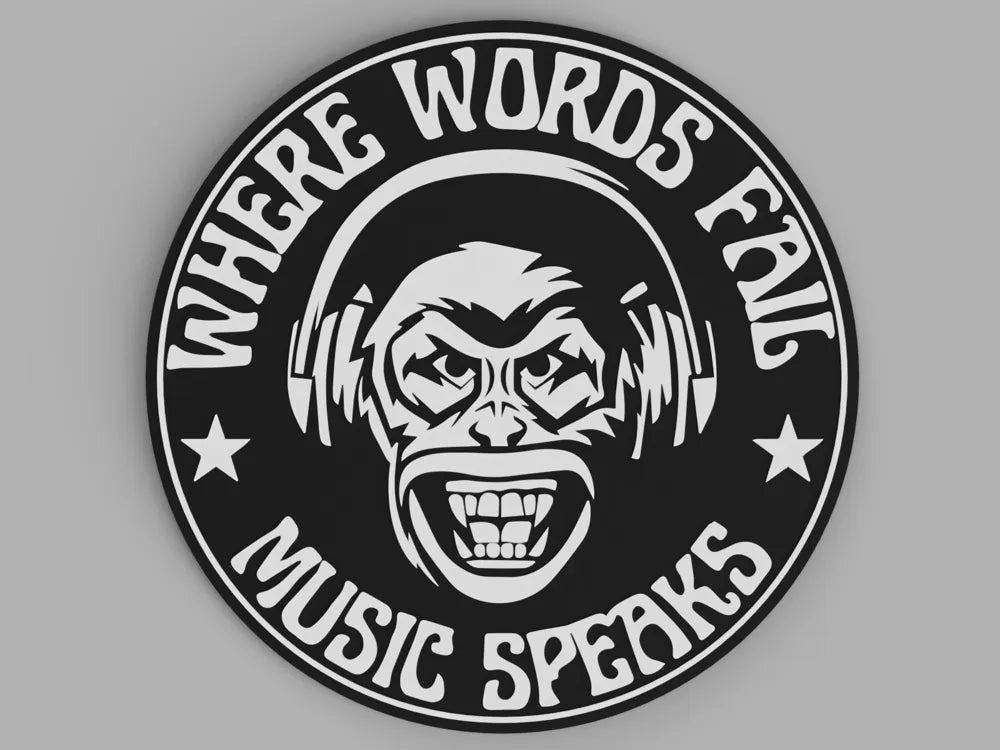 3D Printed Coaster- Music Speaks