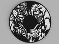 3D Printed Drinks Coaster- Iron Maiden