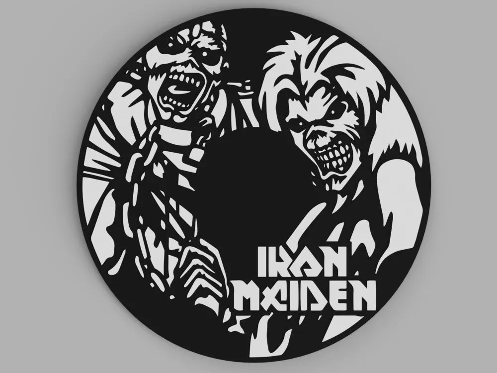 3D Printed Drinks Coaster- Iron Maiden