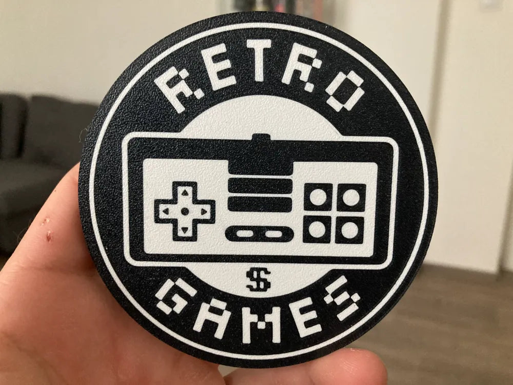 3D printed Drinks Coaster- Retro Games