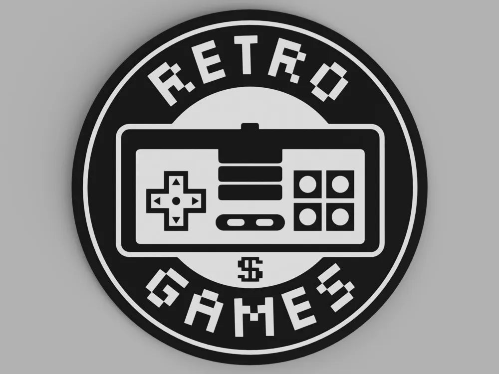 3D printed Drinks Coaster- Retro Games