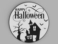 3D Printed Drinks Coaster- Happy Halloween