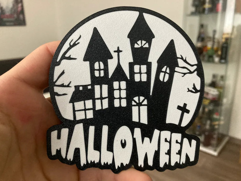 3D Printed Drinks Coaster- Halloween Castle