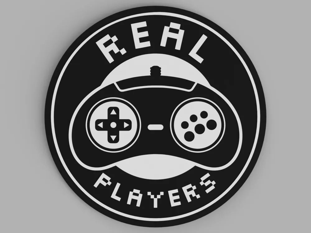3D Printed Drinks Coaster- Real Gamers