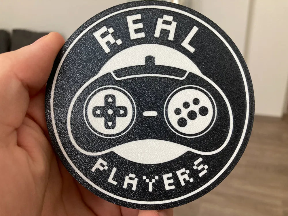 3D Printed Drinks Coaster- Real Gamers