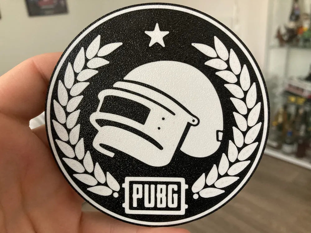 3D Printed Drinks Coasters - PUBG
