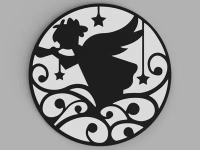 3D Printed Drinks Coaster- Angel