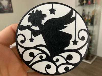 3D Printed Drinks Coaster- Angel