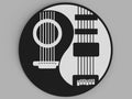 3D Printed Drinks Coaster- Guitar