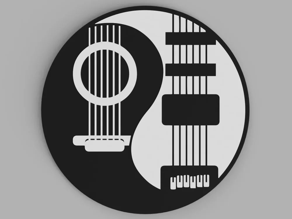 3D Printed Drinks Coaster- Guitar