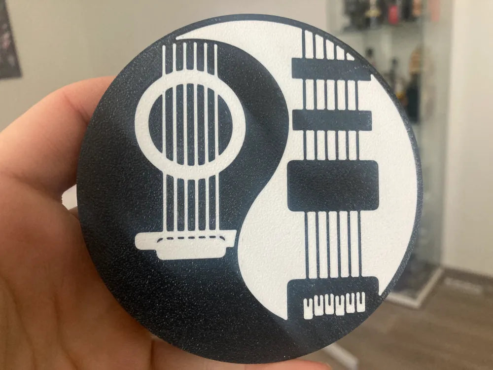 3D Printed Drinks Coaster- Guitar