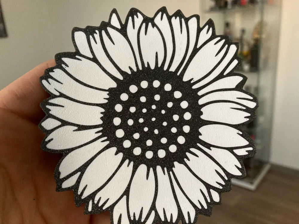 3D Printed Drinks Coaster- Sunflower