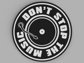 3D Printed Drinks Coaster- Don's Stop The Music