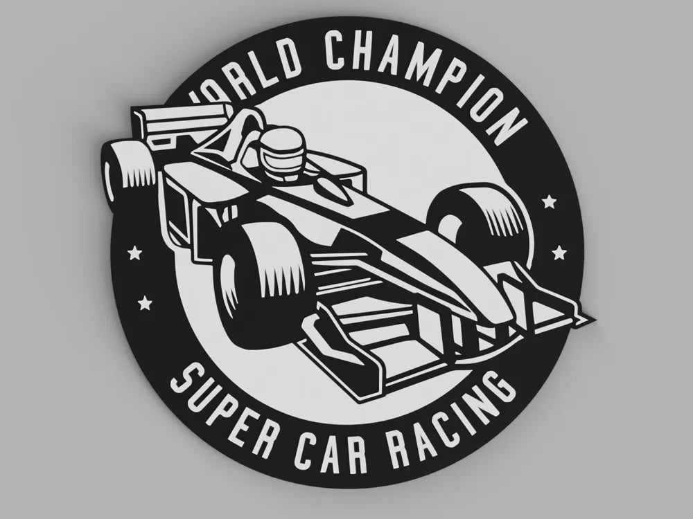 3D Printed Drinks Coaster - F1 Car