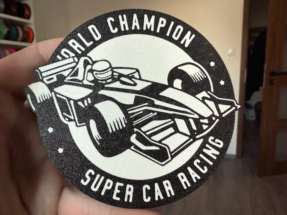 3D Printed Drinks Coaster - F1 Car