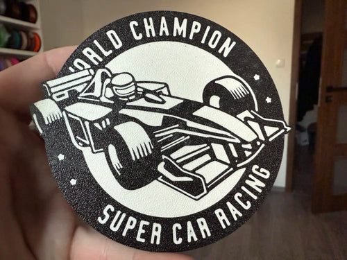 3D Printed Drinks Coaster - F1 Car