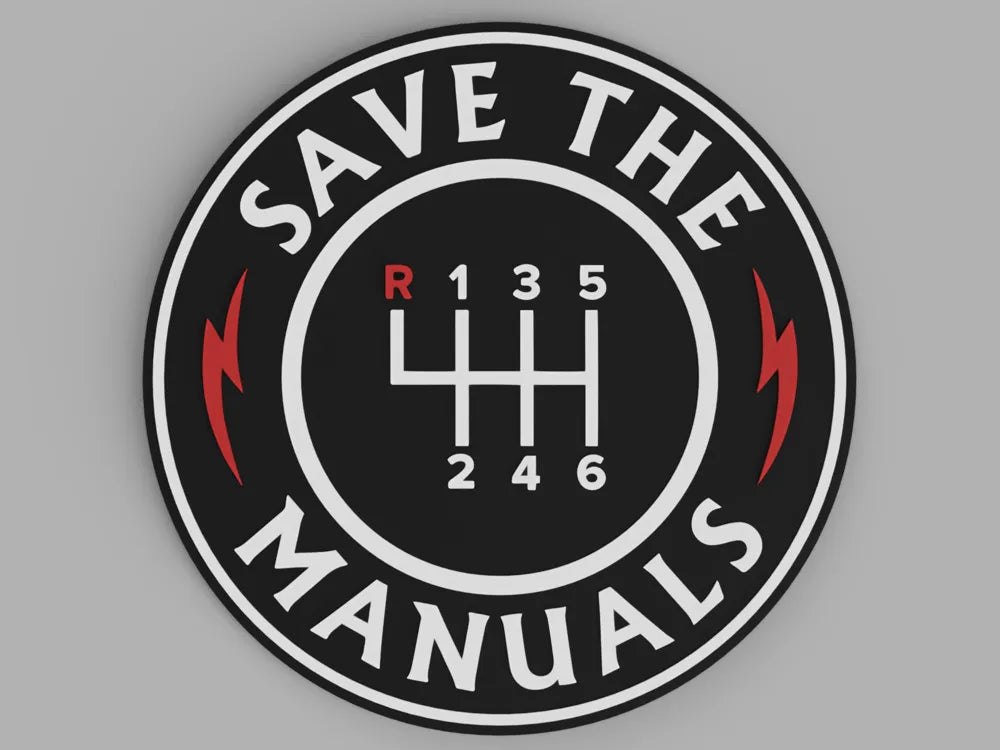 3D Printed Drinks Coaster- Save The Manuals