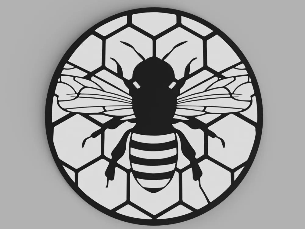 3D Printed Drinks Coaster- Bee