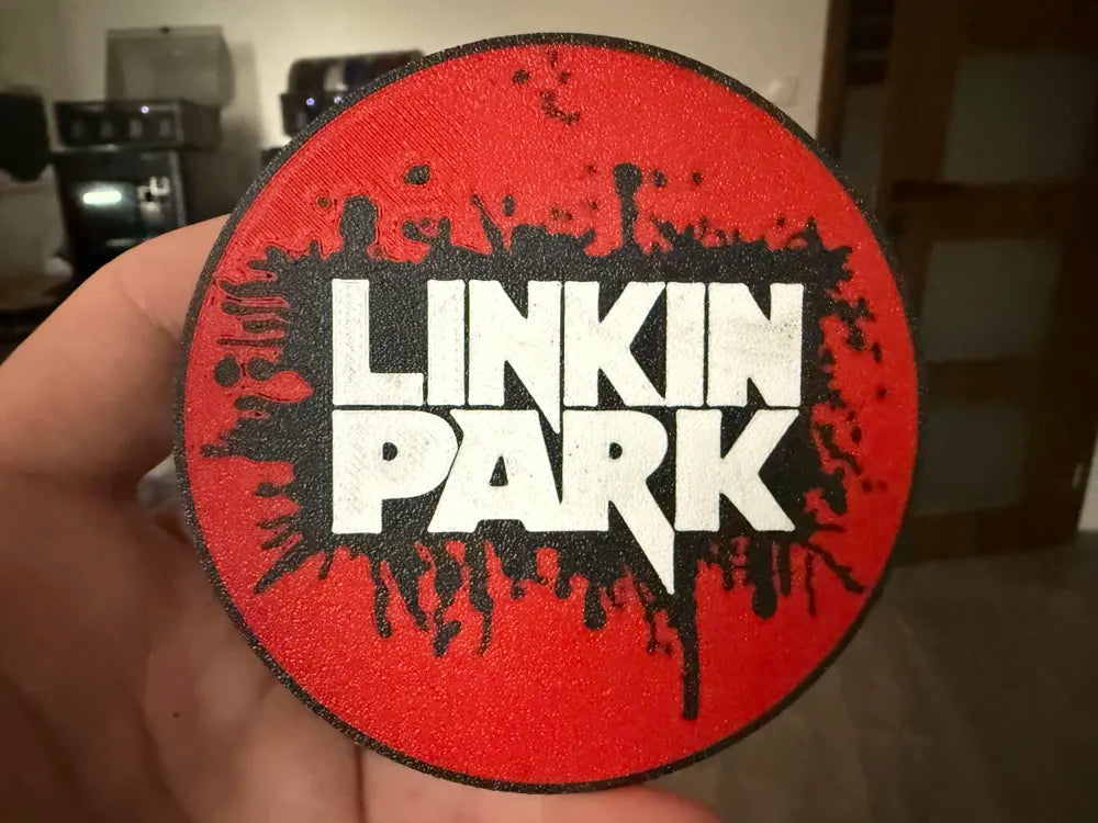 3D Printed Drinks Coaster- Linkin Park