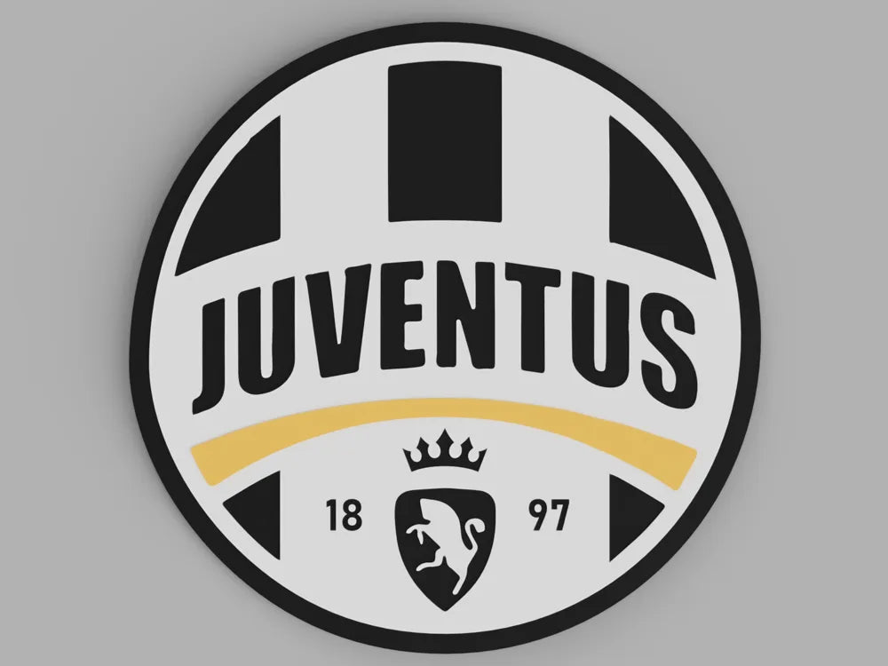 3D Printed Drinks Coaster- Juventus