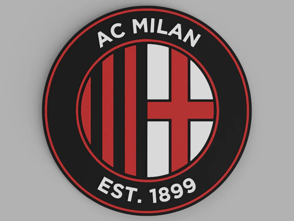 3D Printed Drinks Coaster- AC Milan