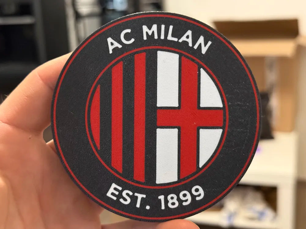 3D Printed Drinks Coaster- AC Milan