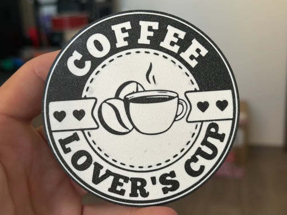 3D Printed Drinks Coaster- Coffee Lover's Cup