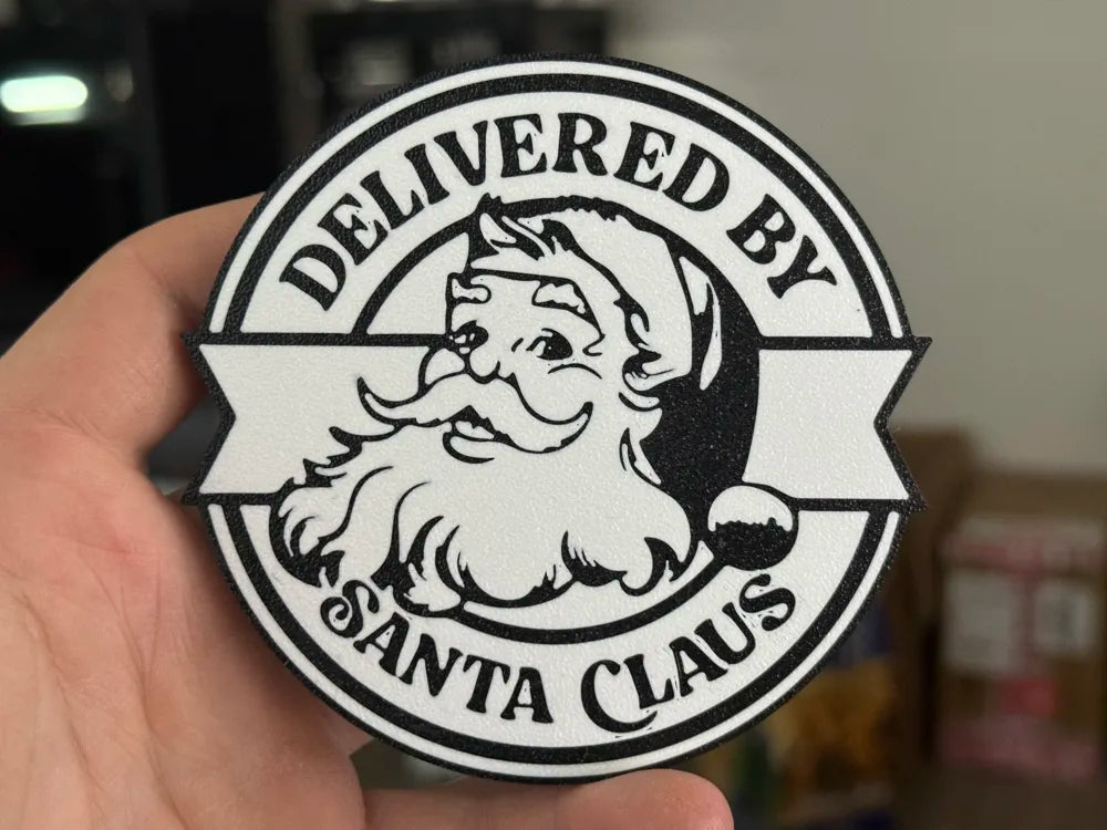 3D Printed Coaster- Santa Claus