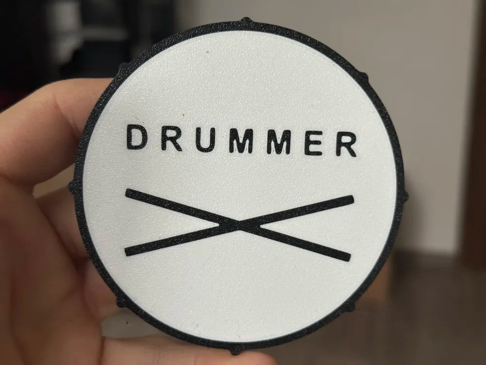 3D Printed Drinks Coaster- Drummer