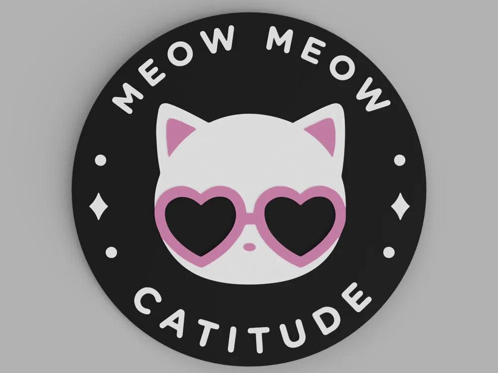 3D Printed Coasters- Catitude