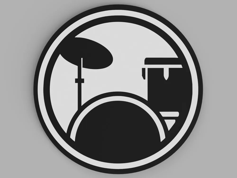 3D Printed Drummer Drinks Coaster