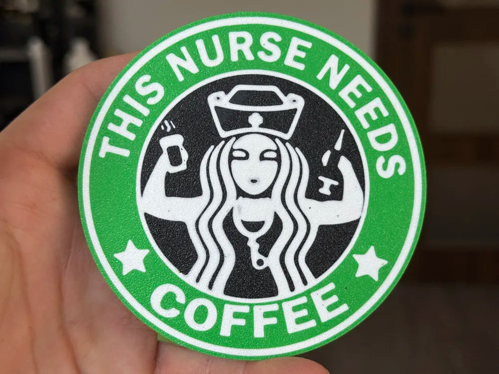 3D Printed Coaster- This Nurse
