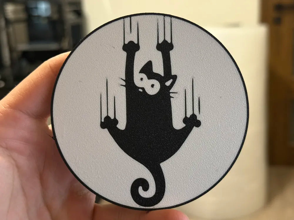3D Printed Drinks Coaster- Cat Scratch