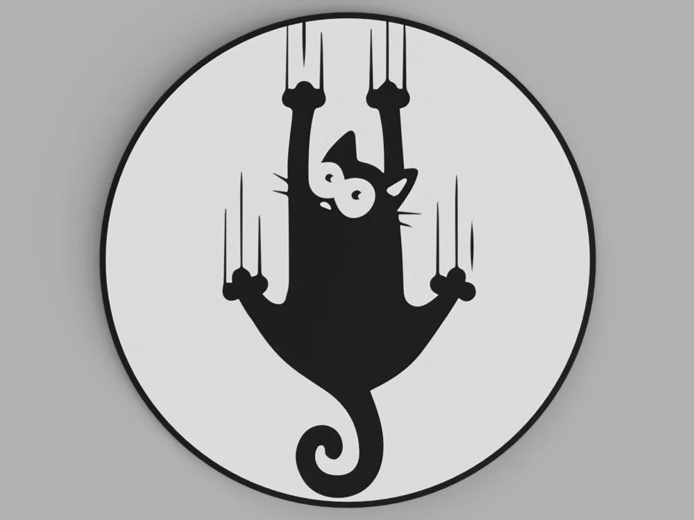 3D Printed Drinks Coaster- Cat Scratch