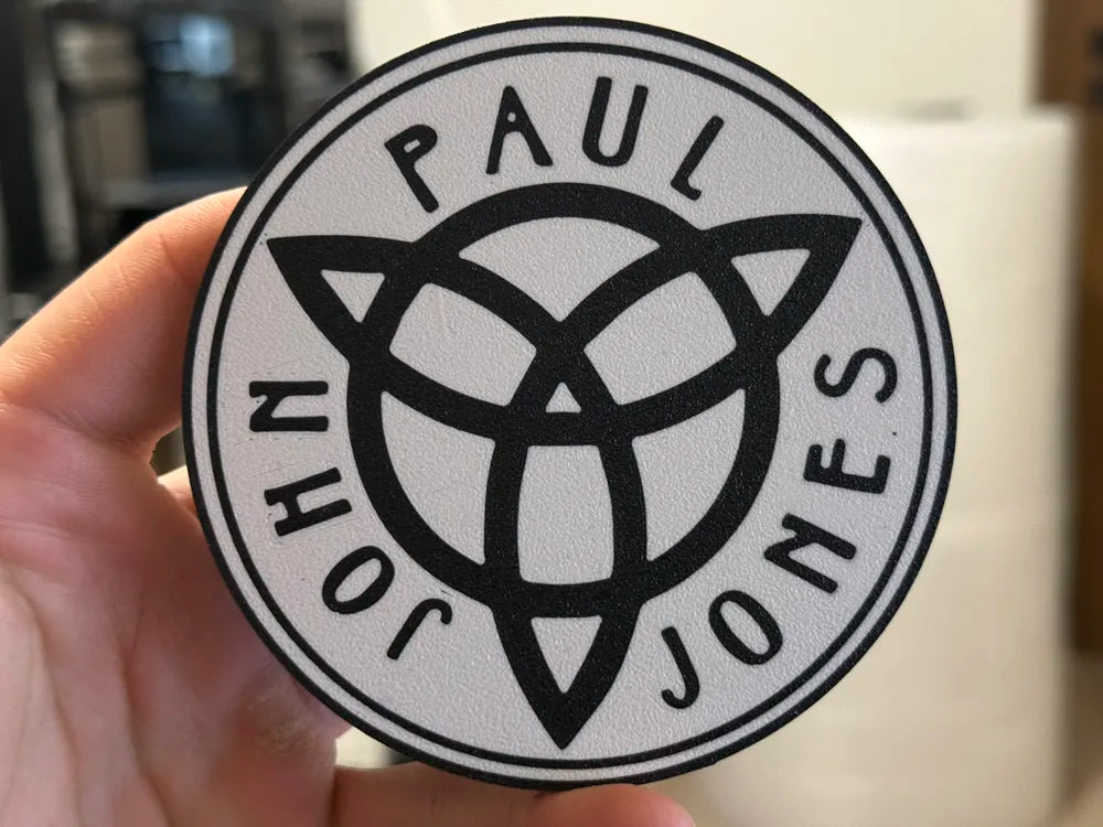 3D Printed Drinks Coaster- Led Zeppelin