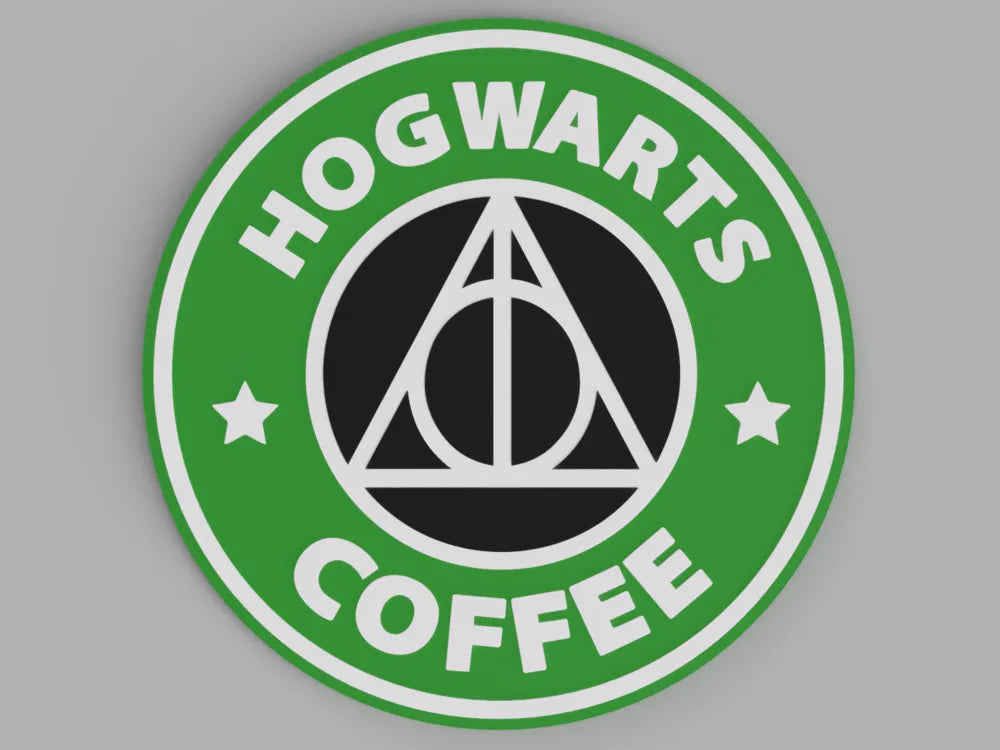 3D Printed Drinks Coaster- Hogwarts Coffee