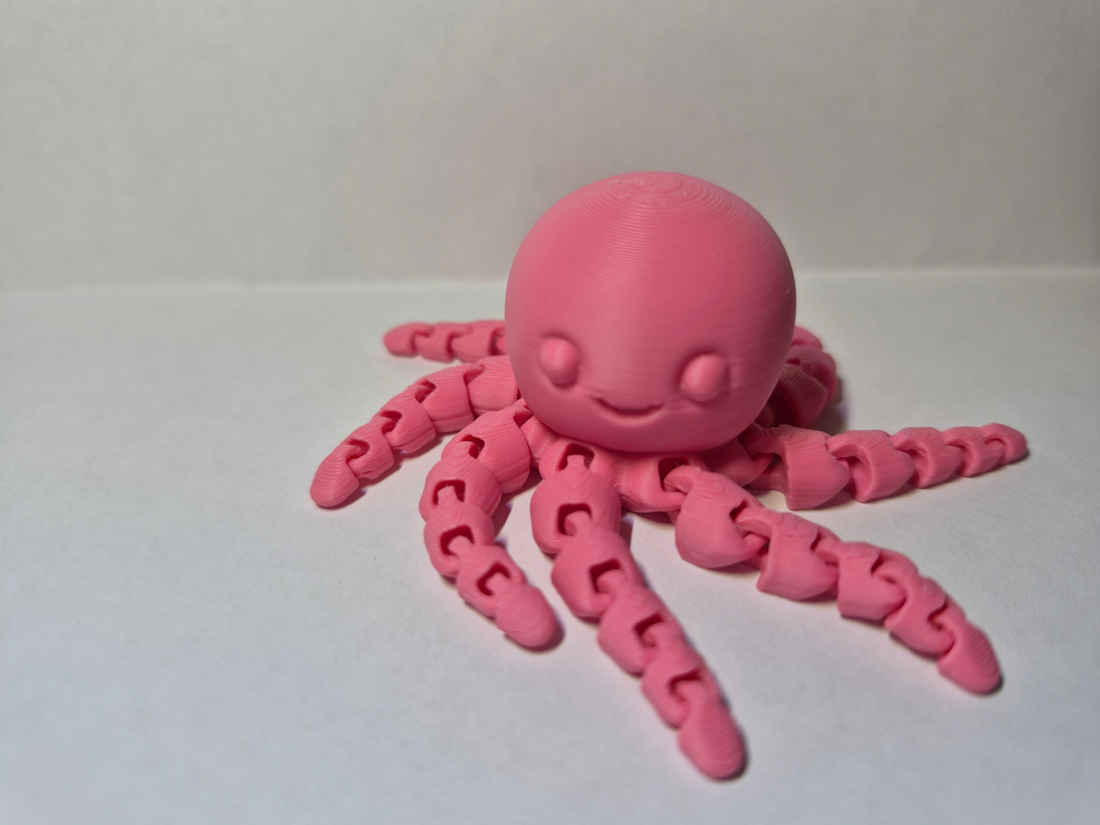 3D Printed Articulated Octopus- Many Colours