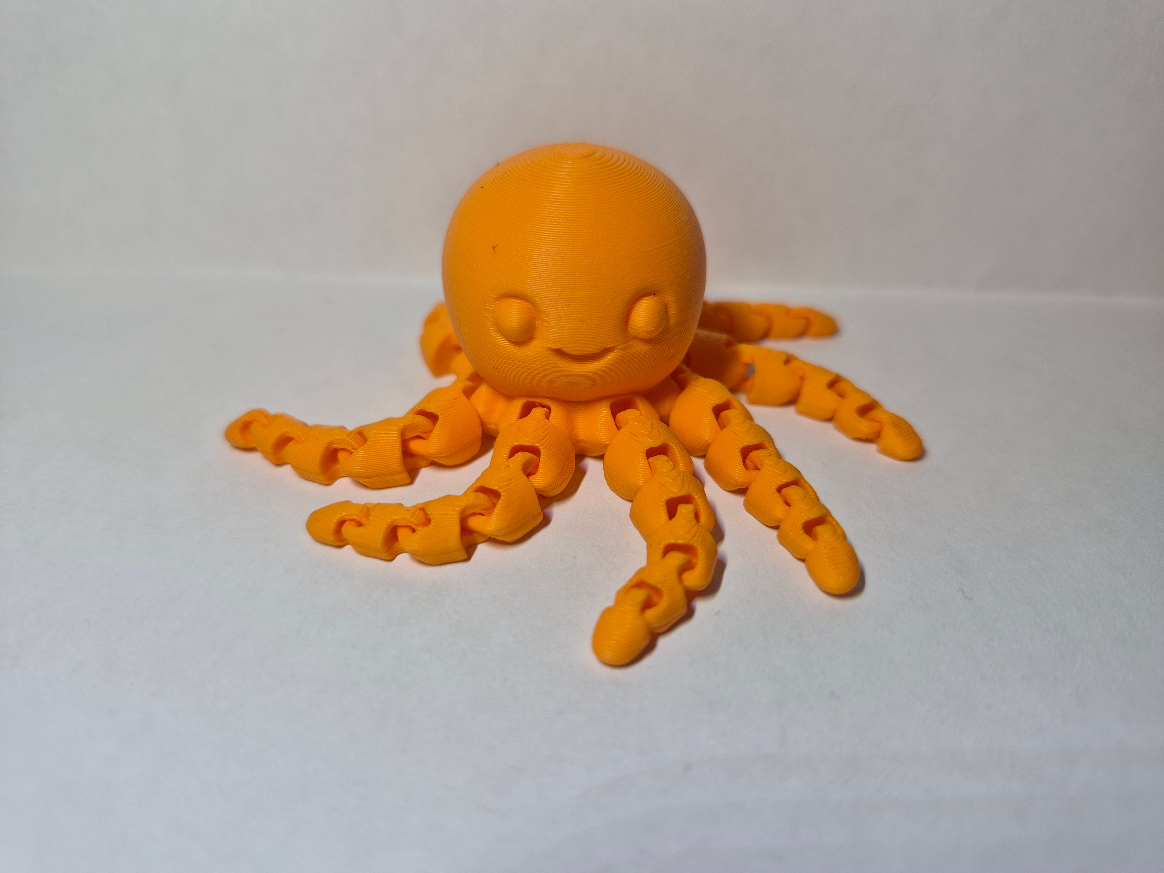 3D Printed Articulated Octopus- Many Colours