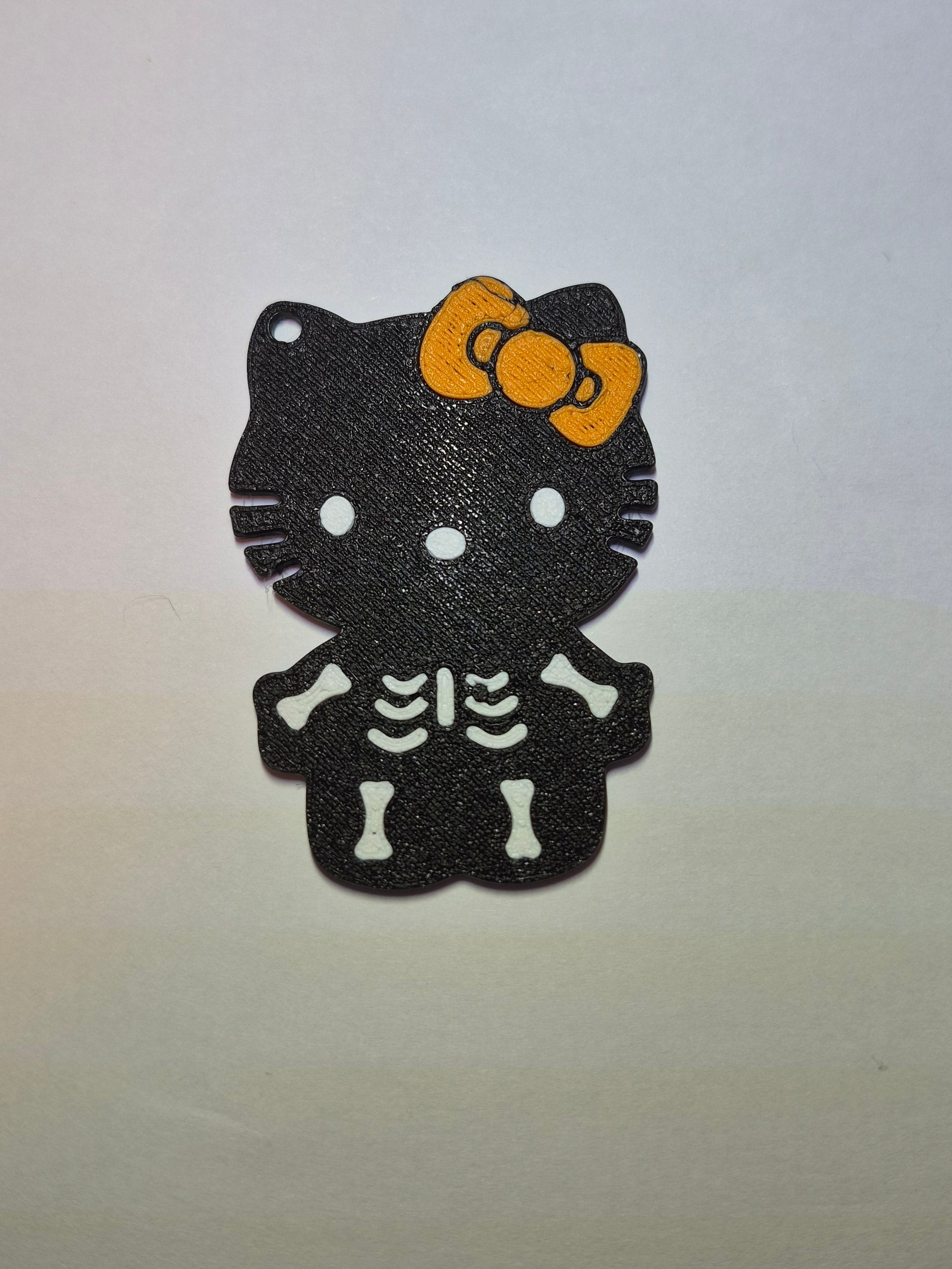 3D Printed Key chain- Spooky Hello Kitty