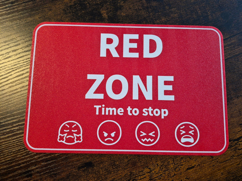 3D Printed The Zones of Regulation Signs