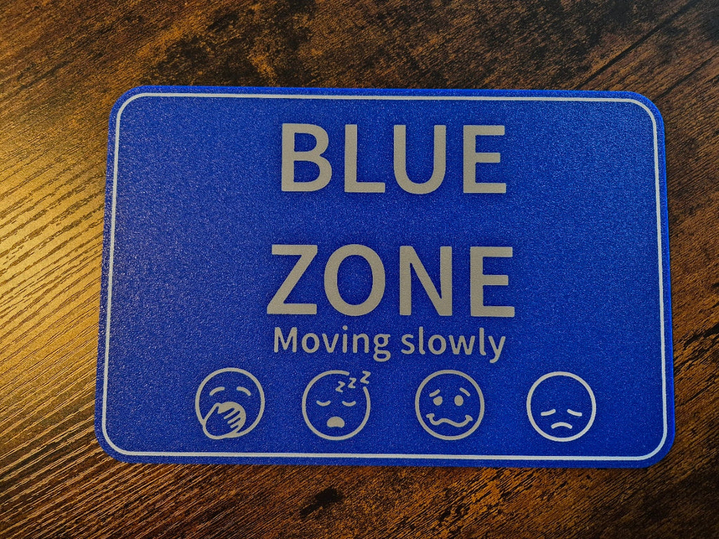 3D Printed The Zones of Regulation Signs