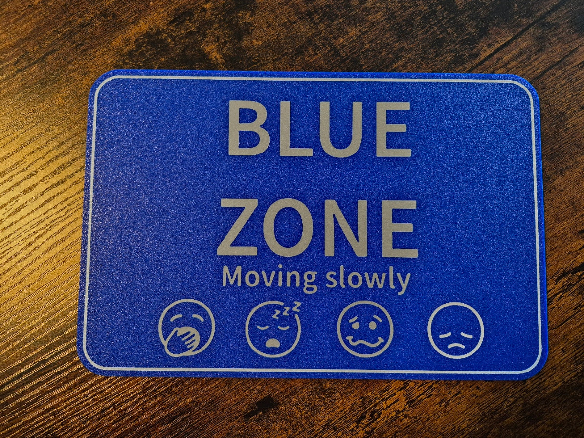 3D Printed The Zones of Regulation Signs